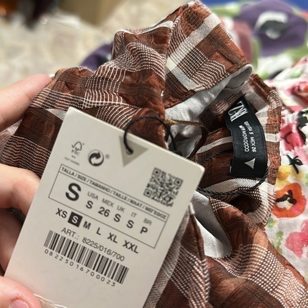 ZARA plaid skirt 8225/016 - Picture 9 of 11